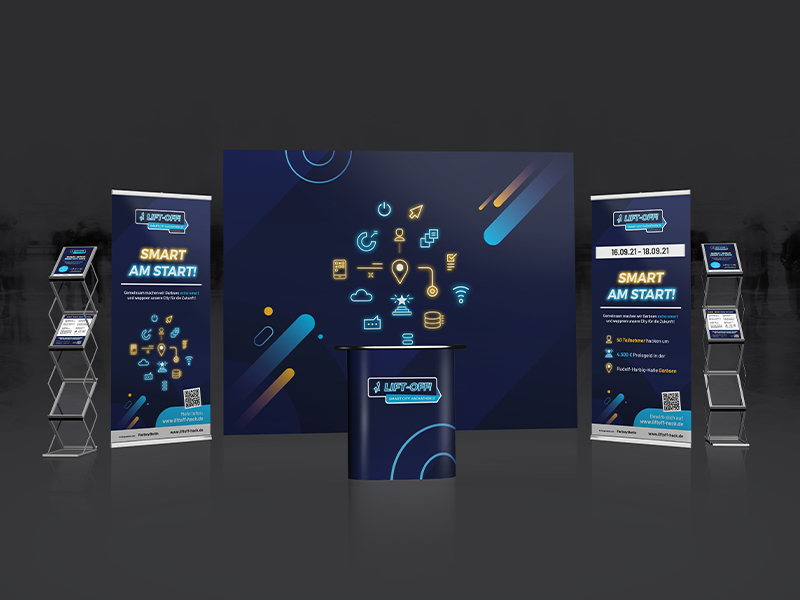 Corporate Design Projekt für ein Event der Designagentur übereck GmbH aus Hannover.