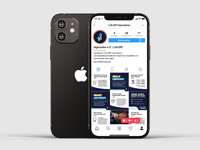 Social Media Content Creation für den Lift-Off! Smart City Hackathon – Social Media Marketing von der übereck GmbH aus Hannover.